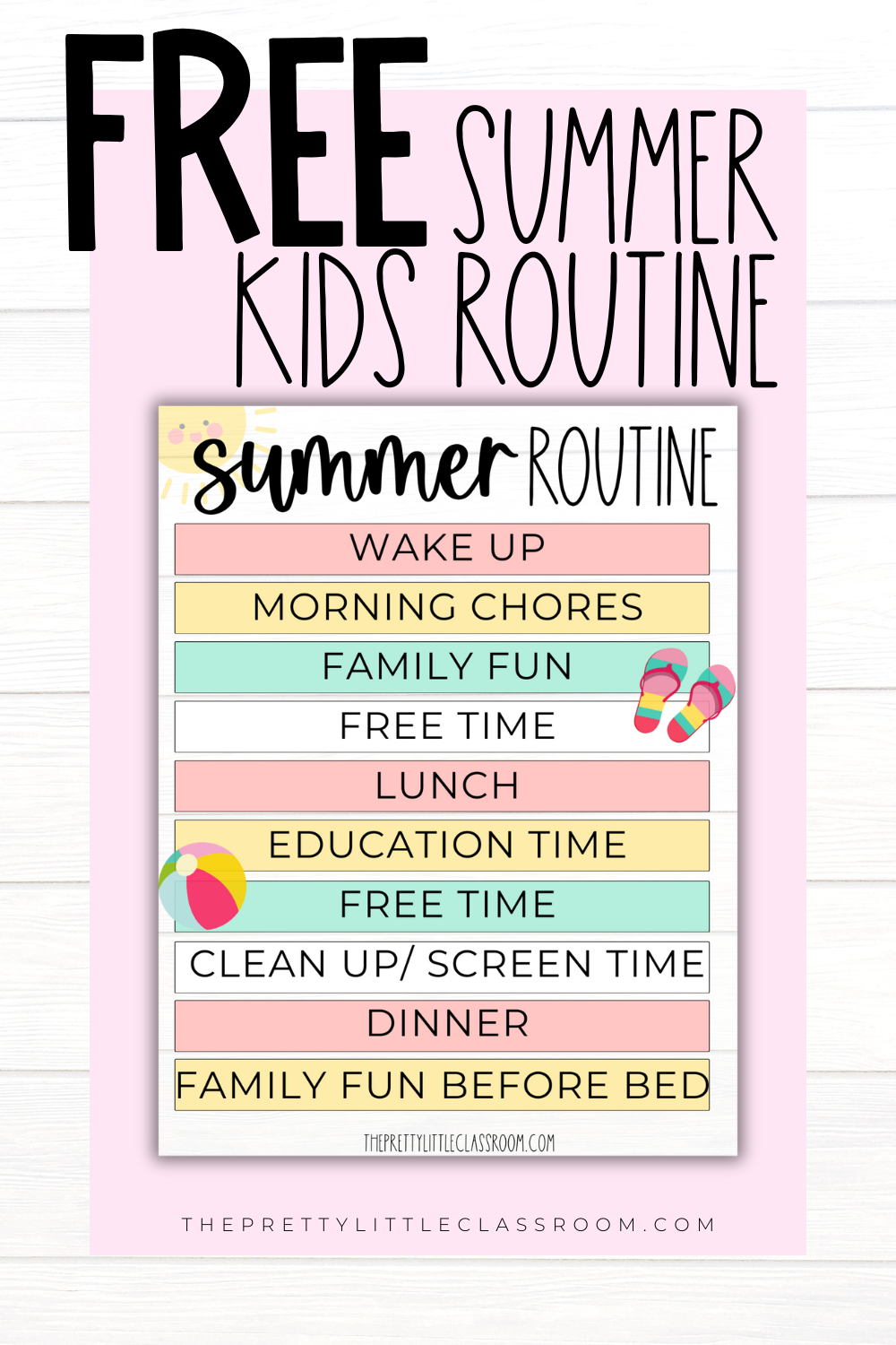 Free Summer Routine PDF